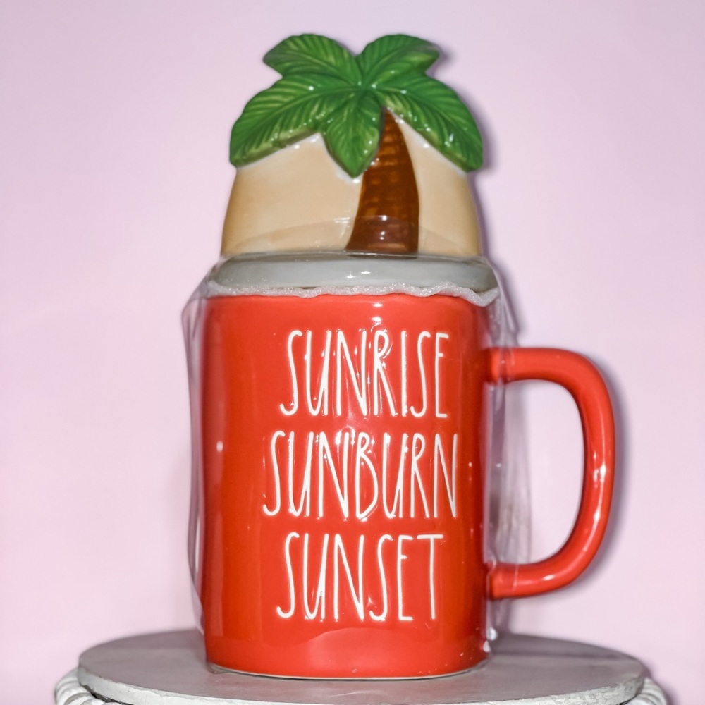 Rae Dunn SUNRISE SUNBURN SUNSET Mug topper